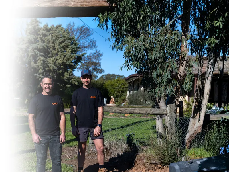 The Central Vic Jetting team standing in front of their East Bendigo workshop