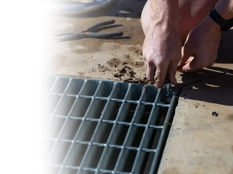 Central Vic Jetting technicians clearing blocked drains at a Bendigo home with high pressure jetting equipment