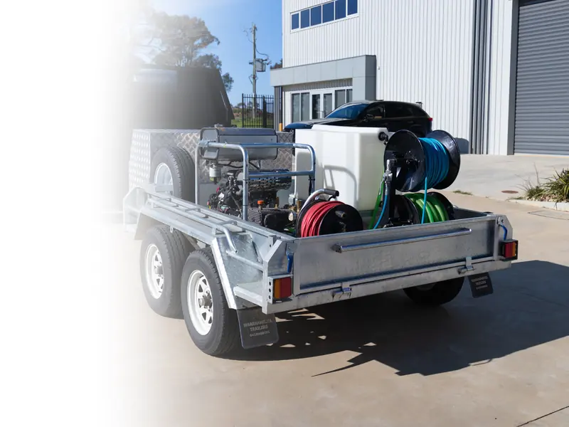 Central Vic Jetting technicians on a drainage job in the Bendigo region